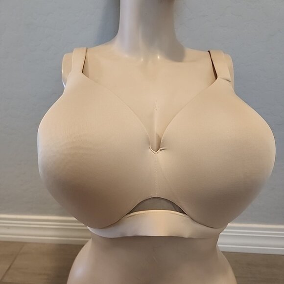 Cacique Lightly Lined Full Coverage Bra 44DDD Nude Underwire - Picture 1 of 4